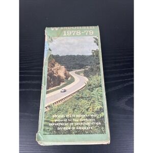 Vintage 1978-9 Wisconsin Official State‎ Highway Road Map (Gov. Dreyfus)